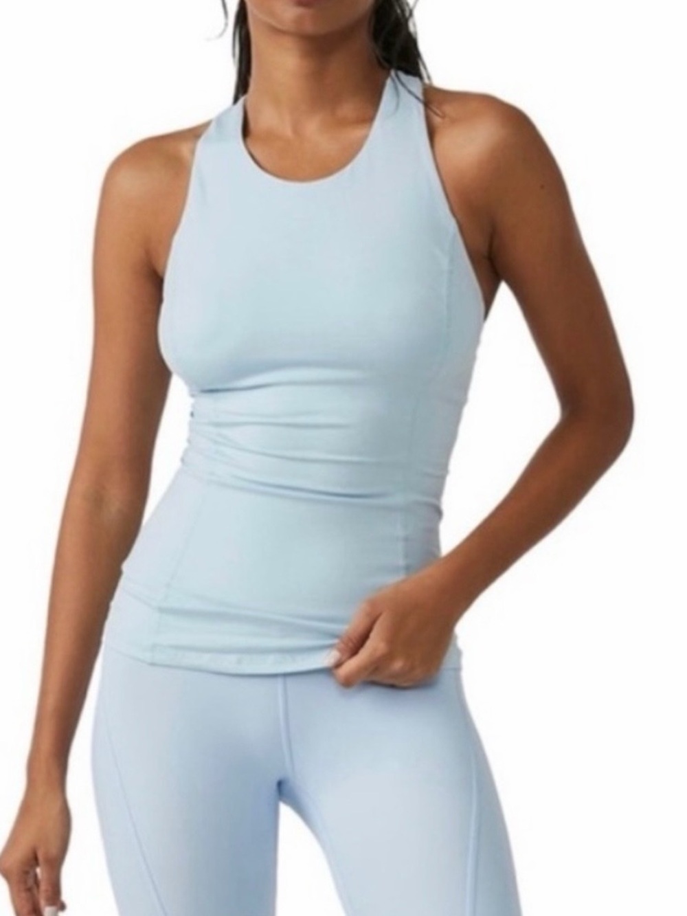 Free People Movement Light Blue Racerback Athletic Tank